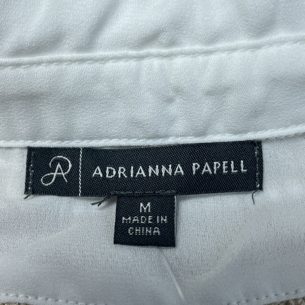 Adrianna Papell Women's M Vest Cream Viscose Blend H0123 - Picture 3 of 9